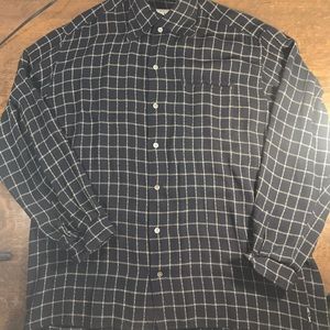 Armani Exchange Royal Blue Plaid Shirt